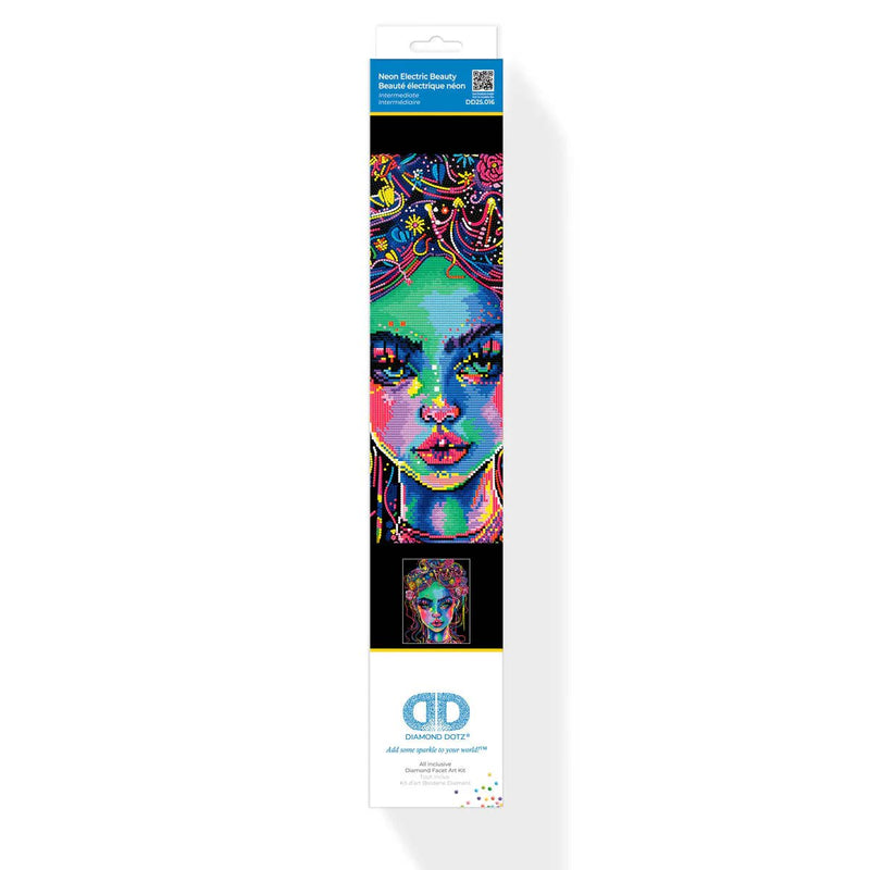 DIAMOND DOTZ - NEON ELECTRIC BEAUTY (17.1" x 21.1") Arts & Crafts