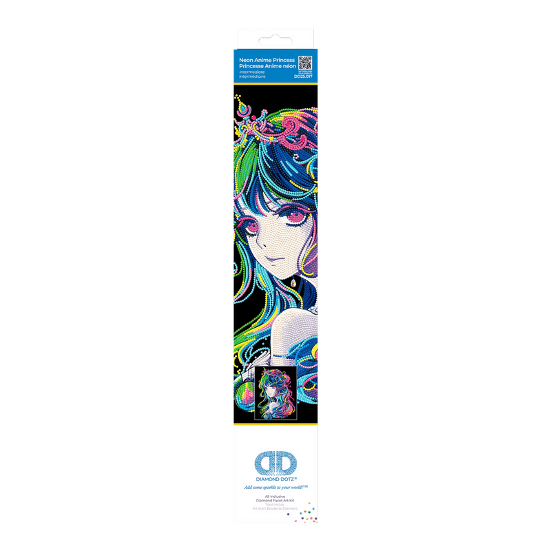DIAMOND DOTZ - NEON MANGA (17.1" x 21.1") Arts & Crafts