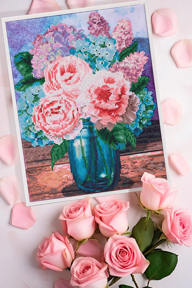 DIAMOND DOTZ - PASTEL BOUQUET (16.4" x 12.45" - 42cm x 32cm) Arts & Crafts