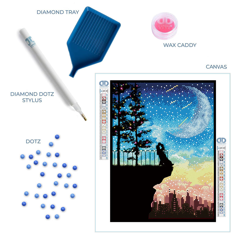 DIAMOND DOTZ - ROMANTIC HEIGHTS (15.75" x 11.81" - 40cm x 30cm) Toys & Games