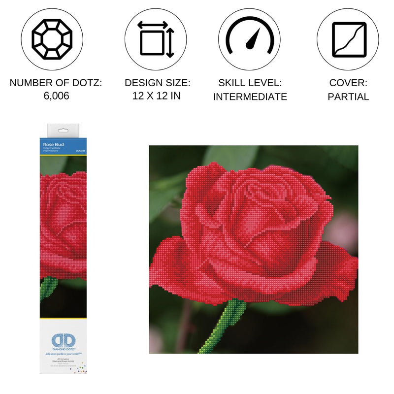 DIAMOND DOTZ - Rose Bud 38.5x38.5 Toys & Games