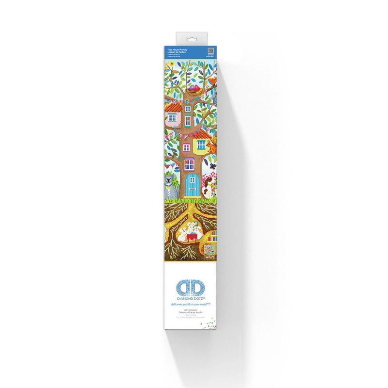 DIAMOND DOTZ - TREE HOUSE FAMILY (30" x 22.2" - 77cm x 57cm) Arts & Crafts