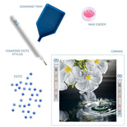 DIAMOND DOTZ - WATER DROPLET (13.8" x 12.6" - 35cm x 32cm) Arts & Crafts