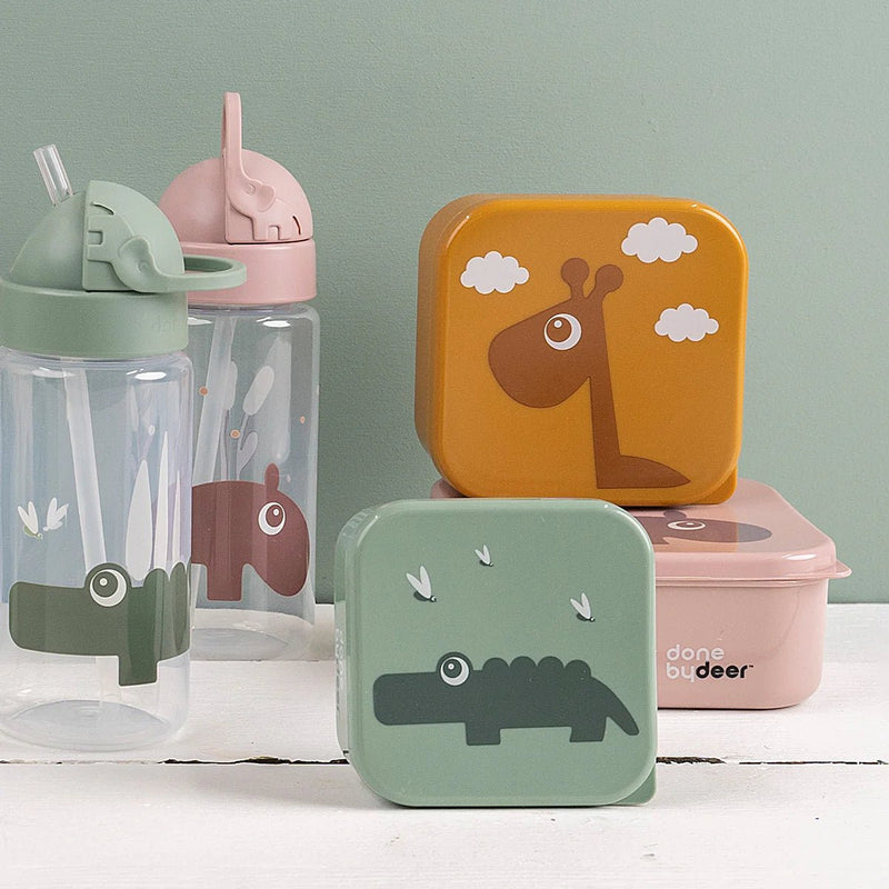 Done by Deer - Straw bottle Home & Kitchen Croco Green