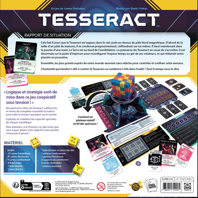 Don't Panic Games - Tesseract (FR) Toys & Games