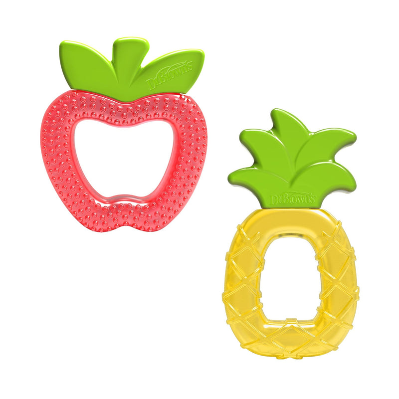 Dr Brown's - AquaCool Water - Filled Teether, Pineapple and Apple, 2 - pack Mother & Baby