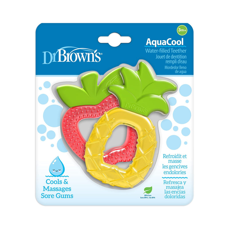 Dr Brown's - AquaCool Water - Filled Teether, Pineapple and Apple, 2 - pack Mother & Baby
