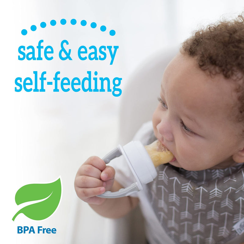 Dr Brown's - Fresh Firsts Silicone Feeder, Gray, 1 - Pack Mother & Baby