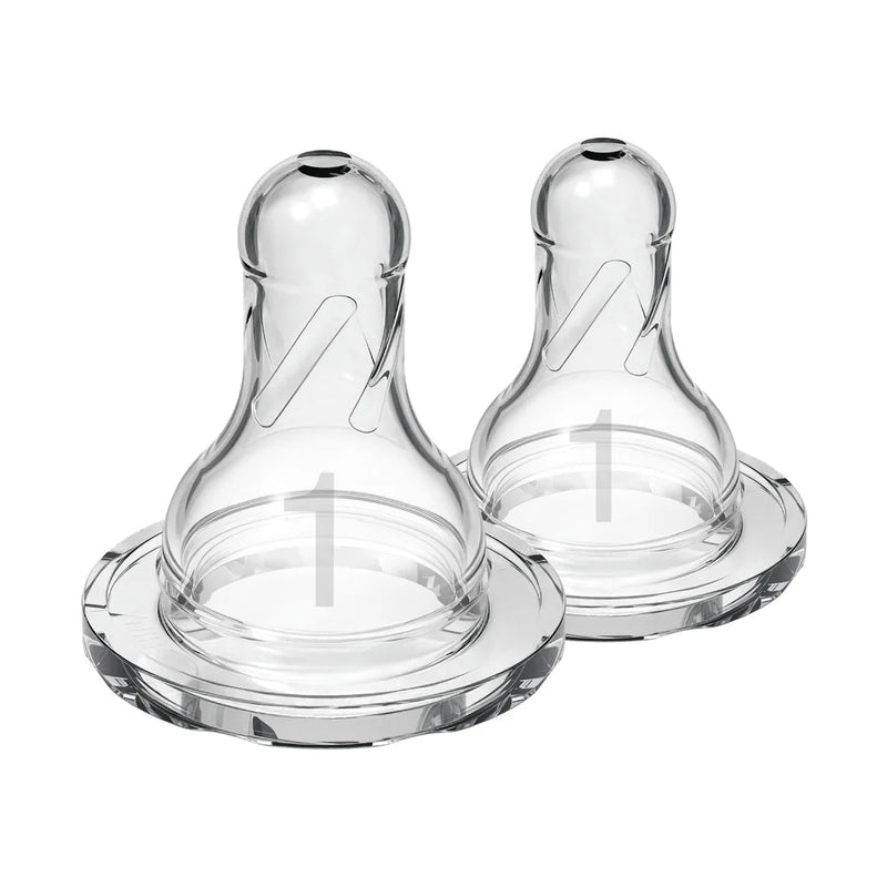 Dr Brown's - Level 1 Silicone Narrow Nipple, 2 - Pack Mother & Baby