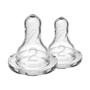 Dr Brown's - Level 2 Silicone Narrow Nipple, 2 - Pack Mother & Baby