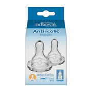 Dr Brown's - Level 3 Silicone Narrow Nipple, 2 - Pack Mother & Baby