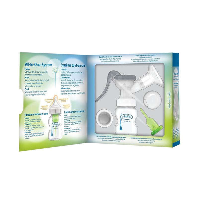 Dr Brown's - Manual Breast Pump with Silicone Shield Mother & Baby
