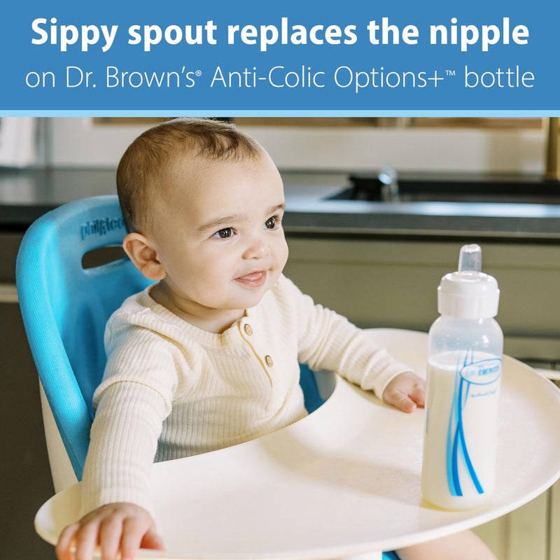 Dr Brown's - Narrow Options+ Silicone Baby Bottle Sippy Spout, 2 - Pack Mother & Baby