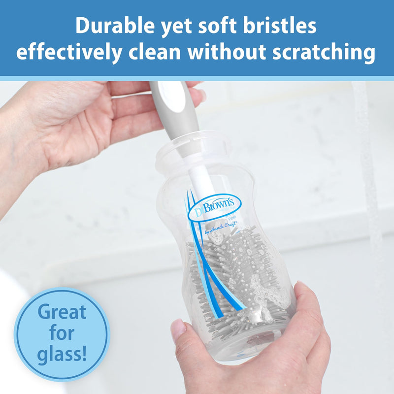 Dr Brown's - Soft Touch Bottle Brush, Gray Mother & Baby