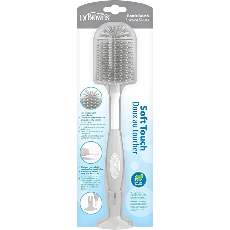 Dr Brown's - Soft Touch Bottle Brush, Gray Mother & Baby