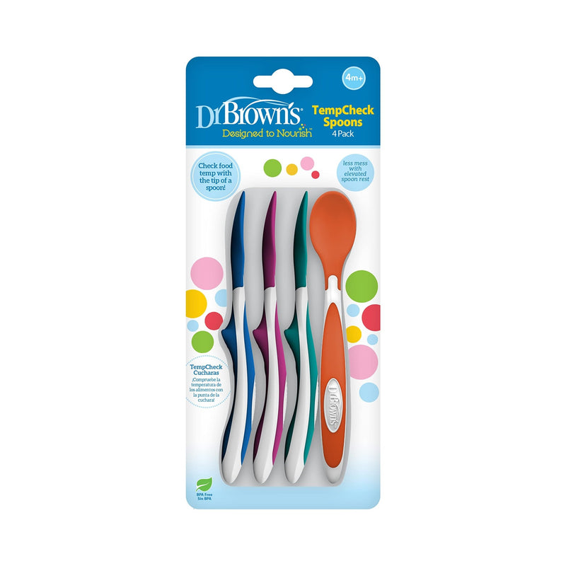 Dr Brown's - Temp Sensitive Spoons, 4 - Pack Mother & Baby