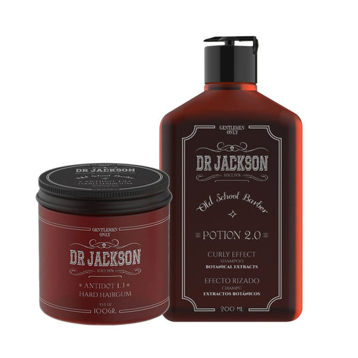 Dr Jackson - Elixir Curly Shampoo 200 ml & Hairgum Strong Hold 100 ml Beauty & Personal Care
