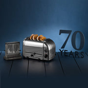 Dualit - 4 Slot Metallic Silver Toaster Home & Kitchen