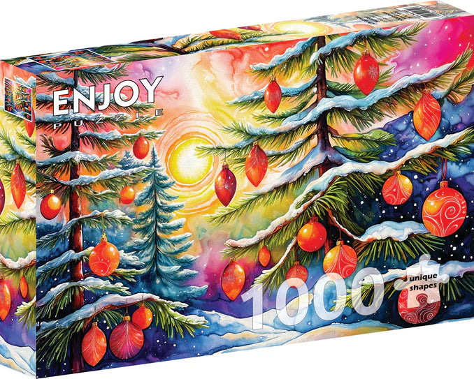 PROFITEZ - Puzzle de 1000 pièces - Lever de soleil de Noël