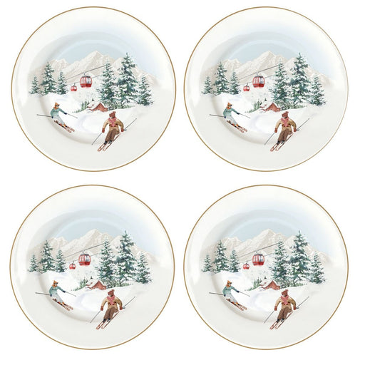 Easy Life - CHALET - Dessert Plate - Set of 4 | 19 cm / 7.5 in Home & Kitchen