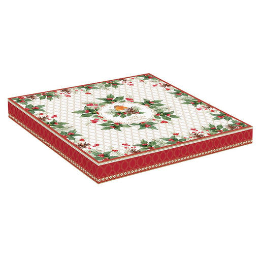 Easy Life - CHRISTMAS BERRIES - Cake Plate with Server | 32 cm / 12.6 in Home & Kitchen