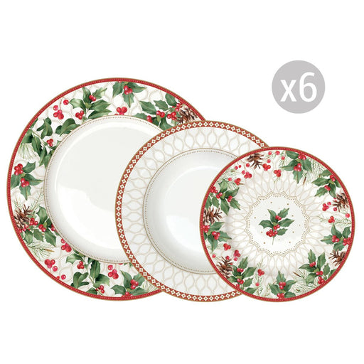 Easy Life - CHRISTMAS BERRIES - Dinner Plate | 26.5 cm / 10.5 in Home & Kitchen