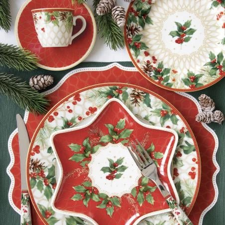 Easy Life - CHRISTMAS BERRIES - Platter | 22.5 cm / 10 in Home & Kitchen