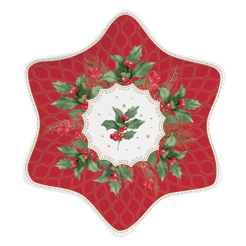 Easy Life - CHRISTMAS BERRIES - Platter | 22.5 cm / 10 in Home & Kitchen
