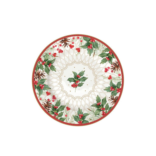 Easy Life - CHRISTMAS BERRIES - Side Plate | 19 cm / 7.5 in Home & Kitchen