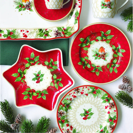 Easy Life - CHRISTMAS BERRIES - Side Plate | 19 cm / 7.5 in Home & Kitchen