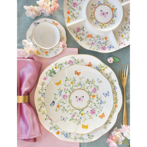Easy Life - DANCING BUTTERFLIES - Side Plate | 21 cm / 8.25 in Home & Kitchen