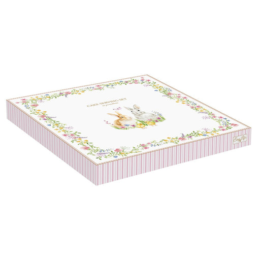 Easy Life - HAPPY EASTER - Cake Plate with Server | 32 cm / 12.6 in Home & Kitchen