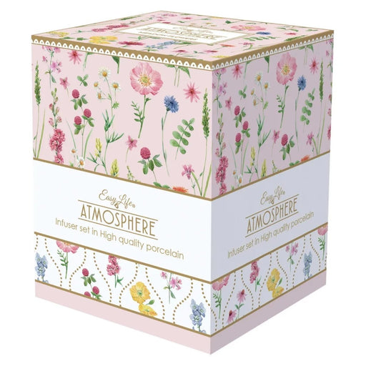 Easy Life - MEADOW FLOWERS - Infuser Mug | 350 ml / 12 oz Home & Kitchen