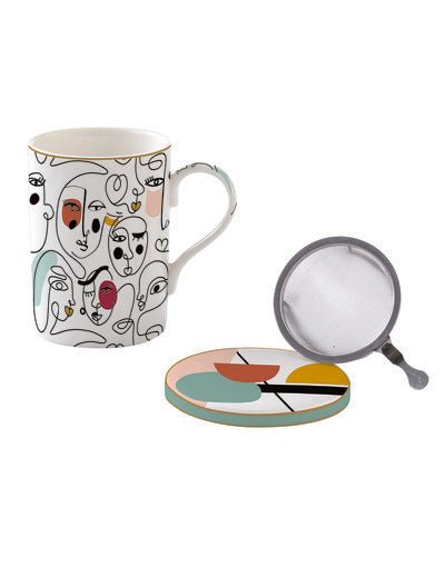 Easy Life - MODERNISM - Infuser Mug | 350 ml / 12 oz Home & Kitchen