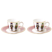 Easy Life - NUTCRACKER - Espresso Cup & Saucer - Set of 2 | 80 ml / 2.7 oz Home & Kitchen