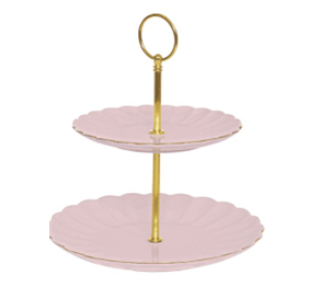 Easy Life - ROYALE - 2 Tier Server Home & Kitchen Pink