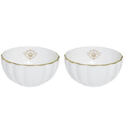 Easy Life - ROYALE - Set of 2 Bowls , White | 12 cm Home & Kitchen