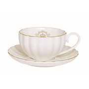 Easy Life - ROYALE - Tea White Cup & Saucer Home & Kitchen