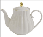 Easy Life - ROYALE - Teapot - with Golden Accent Home & Kitchen Grey