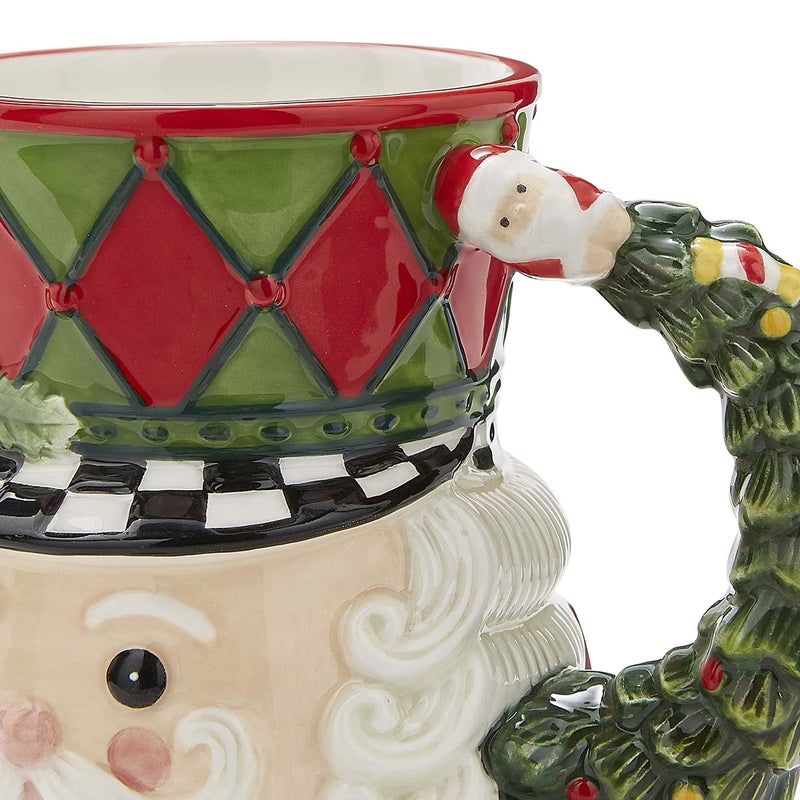 Spode - Black & White Figural - Nutcracker Toby Mug | 5.6 inch