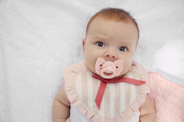 Elodie - Binky Bow NB Misty Pink Mother & Baby