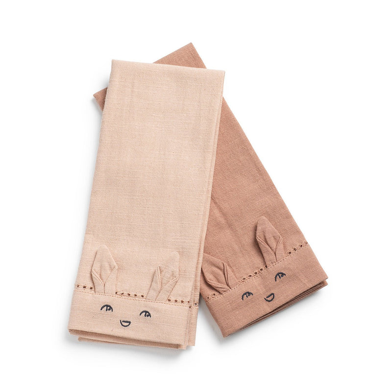 Elodie - Baby Napkins 2 pcs Faded Rose / Burned Clay Home & Kitchen