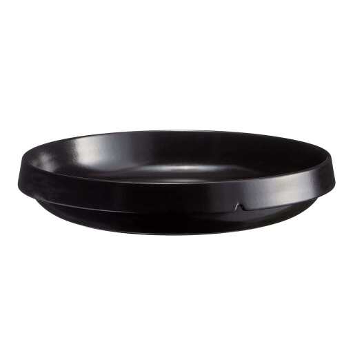 EMILE HENRY - NOIR CHARBON Round Dish 35x6.5cm/4.0L