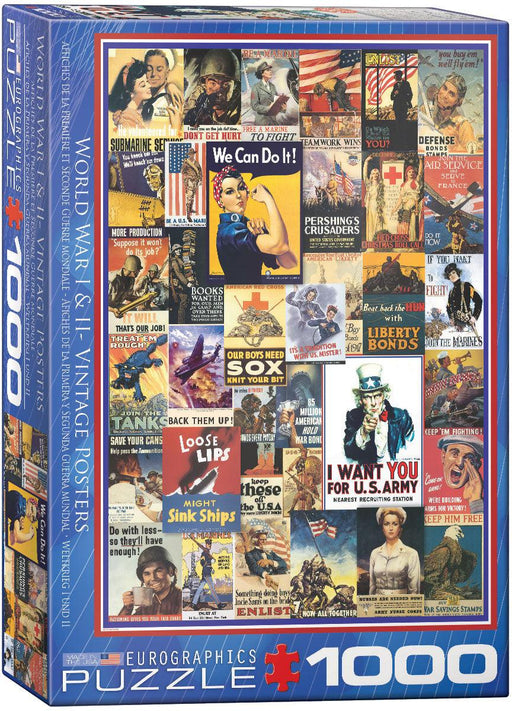 Eurographics - Wwi & Wwii Vintage Posters (1000-Piece Puzzle) - Limolin 