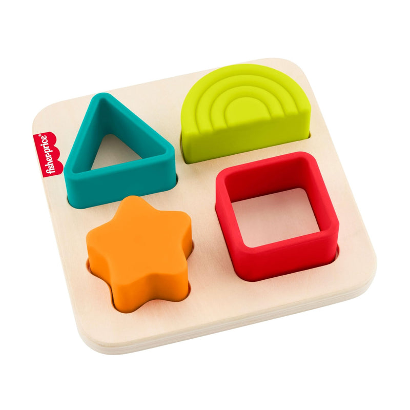 Fisher - Price - Wood - Wooden Silicone Puzzle Toys & Games