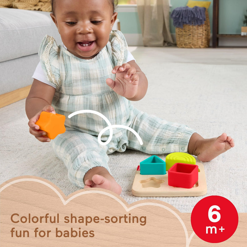 Fisher - Price - Wood - Wooden Silicone Puzzle Toys & Games
