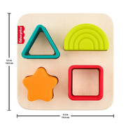 Fisher - Price - Wood - Wooden Silicone Puzzle Toys & Games