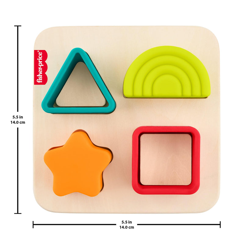 Fisher - Price - Wood - Wooden Silicone Puzzle Toys & Games