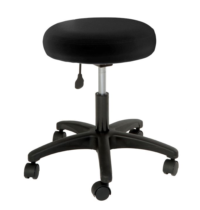 Futura - Black Round Stool Without Backrest