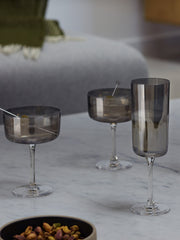 LSA - Lunar - Champagne / Cocktail Glasses (Set of 2) | 230 mL - detail or setting view